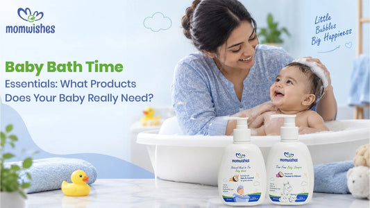 Baby bath time essentials 
